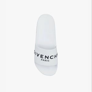 GIVENCHY PARIS flat sandals - white REAL & HAVE BEEN WORN.